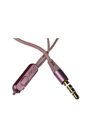 Jopus Universal 3,5 Mikrofonlu Kulaklık Seti Pembe Metallica Jo-h1