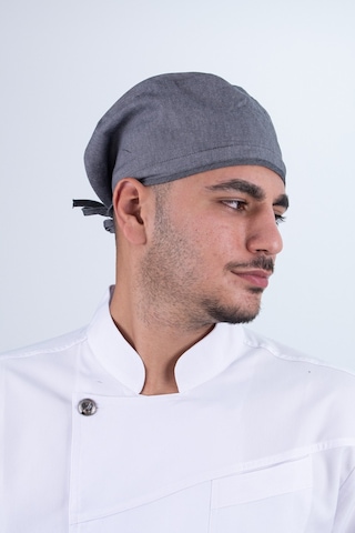 Chef Bone Kep Aşçı Şef Şapkası Gri Çok Renkli