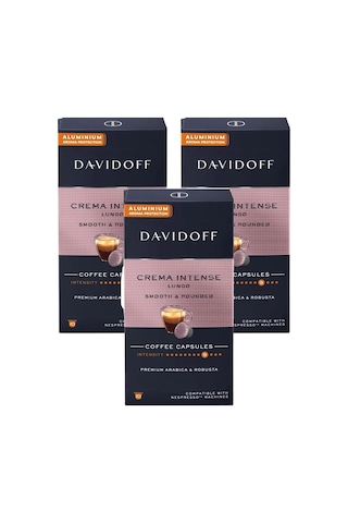 Davidoff Crema Intense Lungo Smooth & Rounded Kapsül Kahve 3 x 10'lu