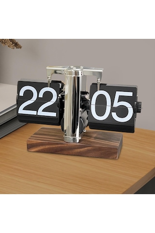 Suntek Flip Masa Saati Dijital Otomatik Paslanmaz-çelik-24-saat