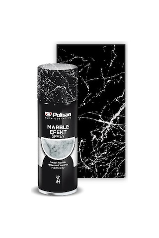 POLİSAN ÖZEL AMAÇLI SPREY MERMER EFEKT SİYAH 200 ML.