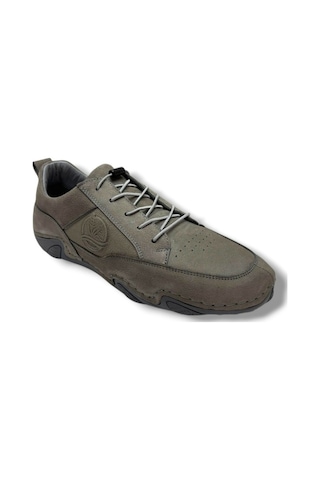 Sayar 362-26 Hakiki Nubuk Deri Comfort Casual Erkek Ayakkabı Gri