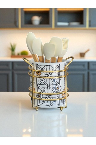 Kaşıklık - Hasır Desen Gold Mavi