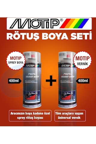 Motip Fiat Kod:124 Barok Kırmızı Rötuş Sprey Boya Seti 523745990