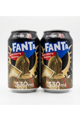 Fanta Dark Cherry Flavour - Elma Ve Kiraz Aromalı Gazlı İçecek 330 Ml 2 Adet