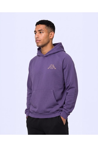 Kappa Authentic Onial Tur Erkek Mor Viyole Oversize Hoodie