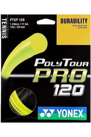 Yonex Poly Tour Pro 120 12m Tenis Kordajı Sarı