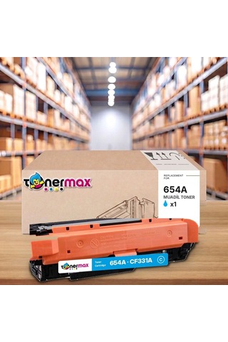 Hp 654a Cf331a Mavi Uyumlu Toner - Çipli / Color Laserjet Enterprise M651
