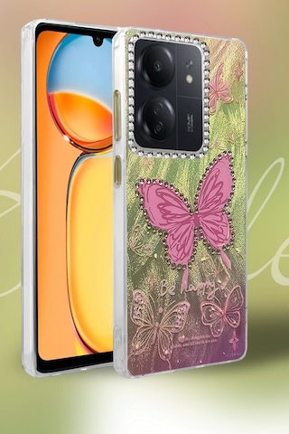Newface - 522 - Xiaomi Redmi 13c Kılıf Blade Aynalı Desenli Kapak - - Csmo-tex - Desen 4
