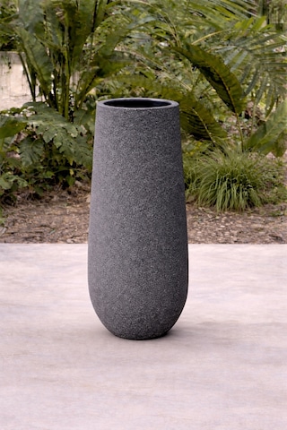 Fiberglas Ev Ve Bahçe Dekorasyonu Dikey Saksı Sakarya Modeli 25cmx70cm