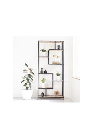 Raflı Kitaplık Büyük Kütüphane Modeli 7 Raflı Kitaplık