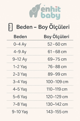 Enhitbaby Uzun Kollu Penye Astarlı 4 Kat Müslin Uyku Tulumu 1.5 Tog Somon