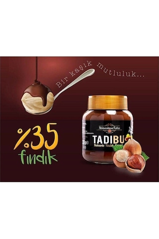 Abdurrahman Tatlıcı Tadıbu Kakaolu Fındık Ezmesi Çokokrem 330 Gr 2 Adet