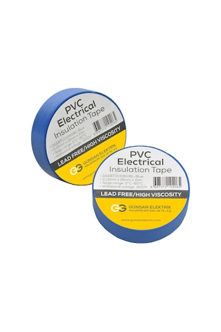 Günsan Mavi Elektrik İzolasyon Bandı 10 Adet