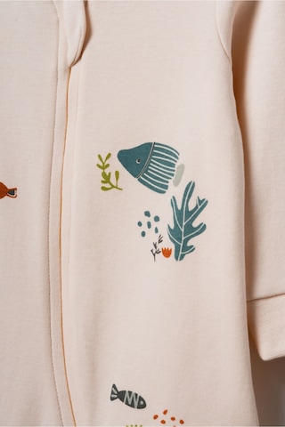 Babycosy Organic Wear %100 Organik Pamuk,bebek Tulum Uzun Kollu Fermuarlı Organik Yenidoğan Tulum Unisex Bebek Giyim Ekru
