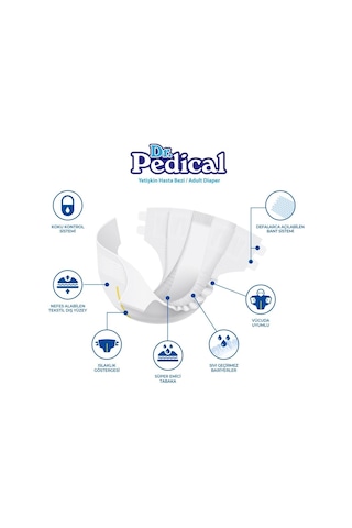 Dr. Pedical Belbantlı Tekstil Yüzey Hasta Bezi Ekstra Ekstra Large 2xl 30x3 90 Adet 2XL