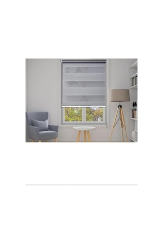 Kidmex Ithal Gri Plisei Zebra Stor Perde Oygusuz