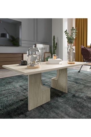 Terni Çok Amaçlı Orta Sehpa Bohem Traverten 104 Cm