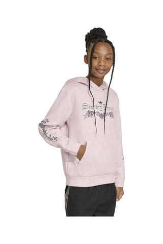 Adidas Çocuk Sweatshirt Adıdas Dısney Vıllaıns Loose Washed Gfx Hoodıe Kr4653 Pembe