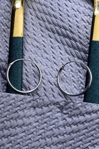 925 Ayar Gümüş Halka Küpe 1,4 Mm - 16 Mm Gümüş