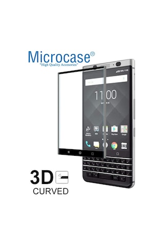 Microcase Blackberry Keyone 3D Curved Tam Kaplayan Tempered Glass