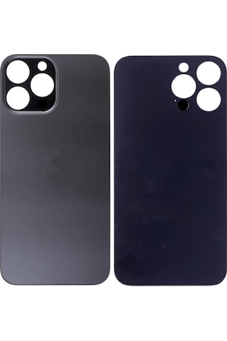 Apple Uyumlu iPhone 13 Pro Max Arka Pil Batarya Kapağı - Lens Hariç Siyah