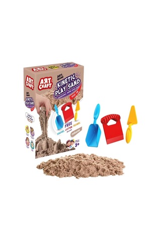03690 Aksesuarlı Naturel Kinetik Oyun Kumu 1000 Gr - Çok Renkli