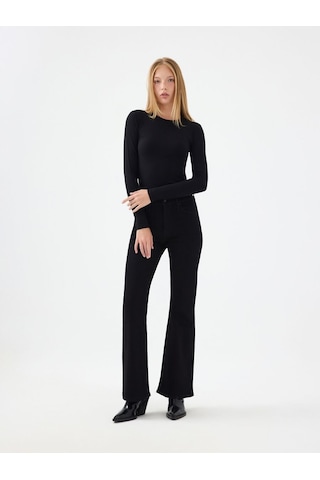 Loft Slim Fit Kadın Bluz U.kol Lf2041106 Q1.v1 Siyah