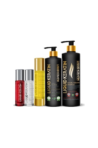 Keratin Saç Güçlendirici Dökülme Önleyici 5'li Ultra Set Saç Serum Ve Yağı