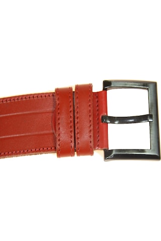 Hakiki Deri Erkek Kot Kemeri 4,5 Cm Kırmızı
