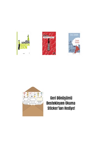 Martin Eden + Cinayet Şirketi + Uçurum İnsanları + Okuma Sticker'ları