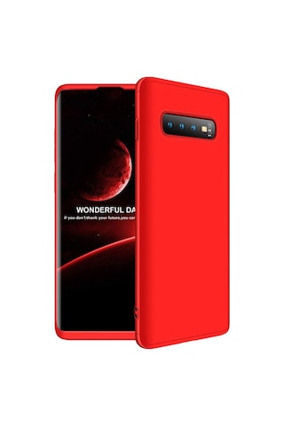 Samsung Uyumlu Galaxy S10 Kılıf 3 Parçalı 360 Tam Korumalı Gkk Kapak