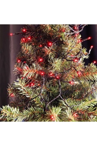 8.25 Metre Eklemeli Led Işık 80 Led - Kırmızı Renkli Prizli Dekoratif Aydınlatma Seti Karton Kutulu Diğer