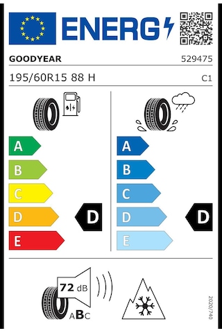 Goodyear 195/60 R15 88h Ultragrip 8 Ms Oto Kış Lastiği 2025