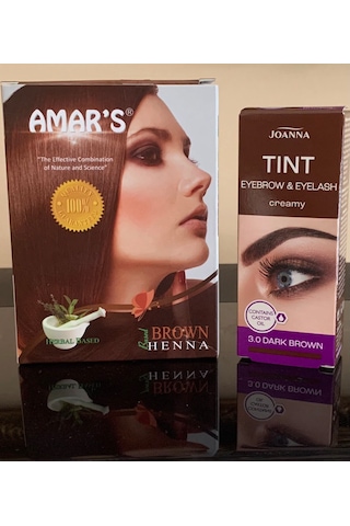 Amars Kına Saç Boyası + Joanna Kaş Kirpik Boyası Amars Kına Saç Boyası + Joanna Kaş Kirpik Boyası