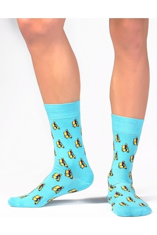 Ozzy Socks 4'Lü Eğlenceli Desenler Erkek Hediye Paketi Siyah