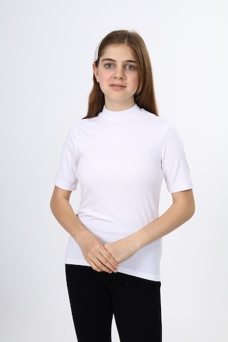 Toontoy Kız Çocuk Okul Tişört Beyaz