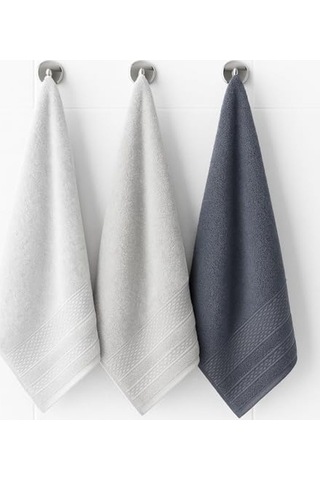 Tr Softure 3'lü El Yüz Ve Saç Havlusu, Günlük Kullanım, 50x90 Cm, Yumuşak, Dayanıklı, Hızlı Kuruyan, Ev Banyo Diğer