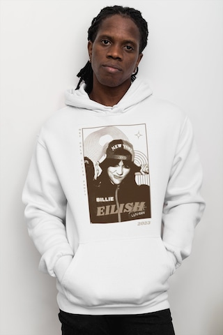 Sevbano Billie Eilish Met Gala After Party Baskılı Unisex Oversize Şarkıc beyaz