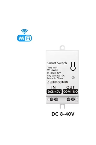 Ulzyvf Wifi Tuya Modülü Kuru Kontak Evrensel Dc Anahtarı Akıllı 8-40v 10a Cd