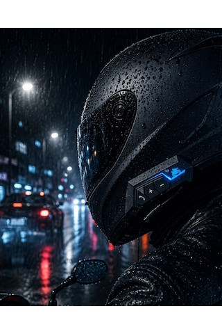 Kablosuz Motosiklet Kask Kulaklığı Bluetooth Mikrofonlu Sürüş Sistemi