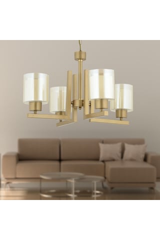 Tisse 4 Lü Eskitme Boyalı Çift Camlı Modern Genç Odası Yatak Odası Salon Avize