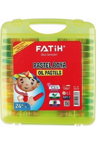 Fatih Plastik Çantalı Pastel Boya 24 Renk King Size