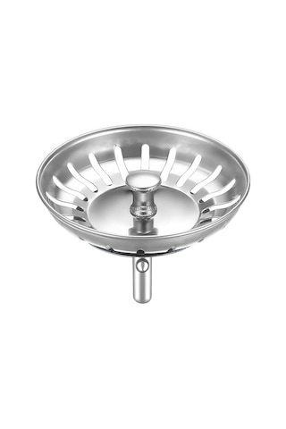 Çöpmak Paslanmaz Evye Mutfak Lavabo Sifonu Gider Metal Tıpa Süzgeci