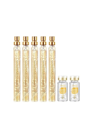 Gold Liquid Kolajen Serum 5 x 15 ML + Kolajen İp 10 CM 40 Adet