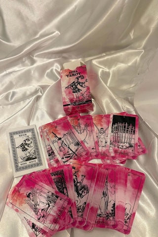 Auro Tarot Orjinal Tarot Kart Aura Tarot Destesi Ve Kitabı Pembe