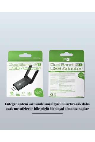Kargo Realtek Chipsetli 5g Destekli Yüksek Hızlı Ağ Adaptörü Najmaddin 63839681