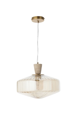 Mudo Home Solın Tekli Sarkıt Avize 40x40x80 Cm Krem