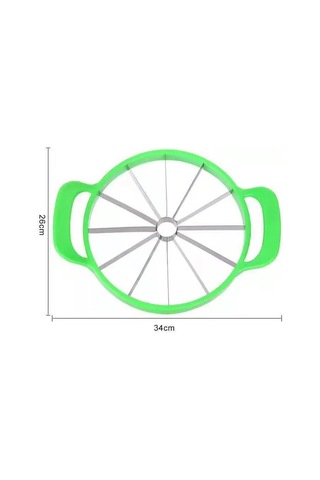 Youmex Paslanmaz Çelik Karpuz Dilimleyici, Hassas Kesim Ve Kolay Servis İçin Mutfak Aleti Yeşil