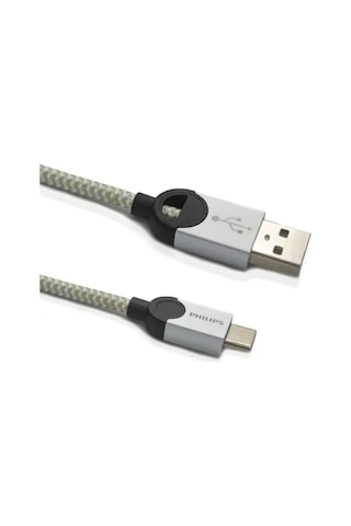 Philips Uyumlu 5A 100W UsbA to Type-C Örgülü Hızlı Şarj ve Data Kablosu